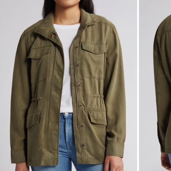 Caslon Jackets & Blazers - 🌿 Caslon Olive-Green Utility Field Jacket • Size XS • Street-Chic Layerer